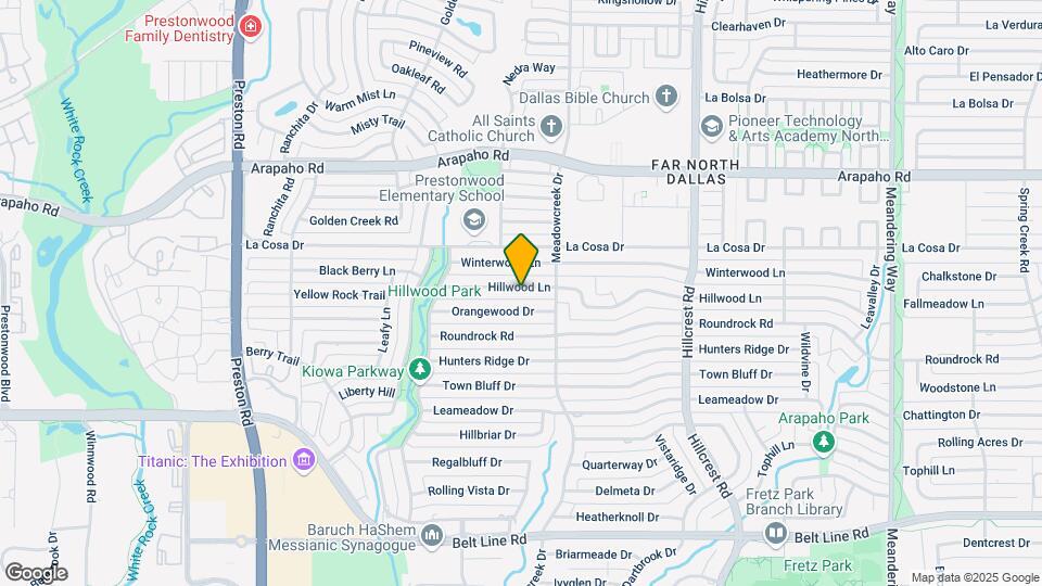 6732 Hillwood Ln Map and Location Details