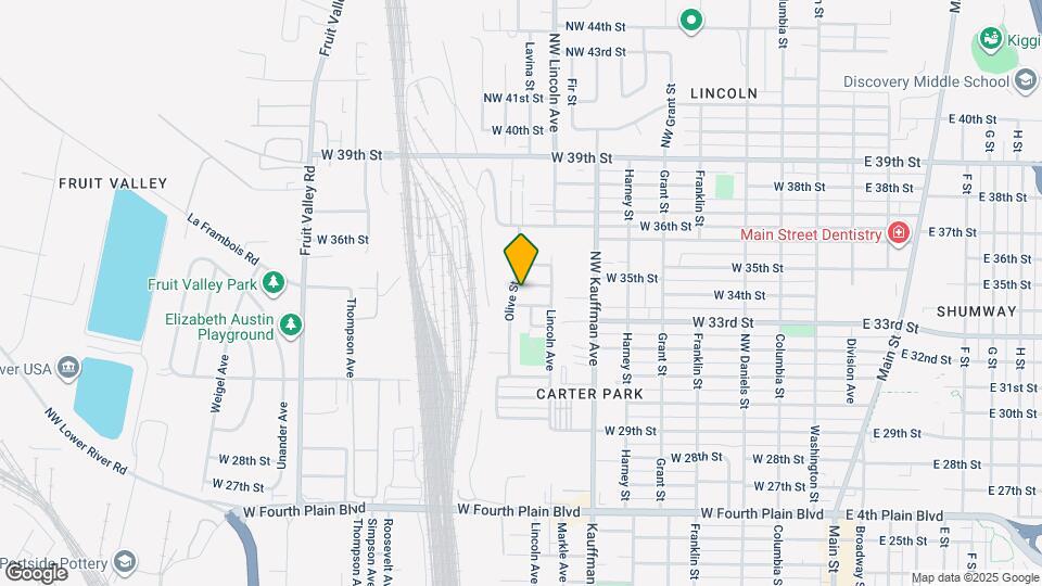 1129 W 34th Way Map and Location Details