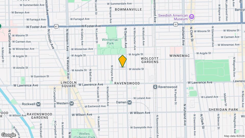 2016 W Ainslie St, Unit 3F Mapa y Detalles de la Ubicación