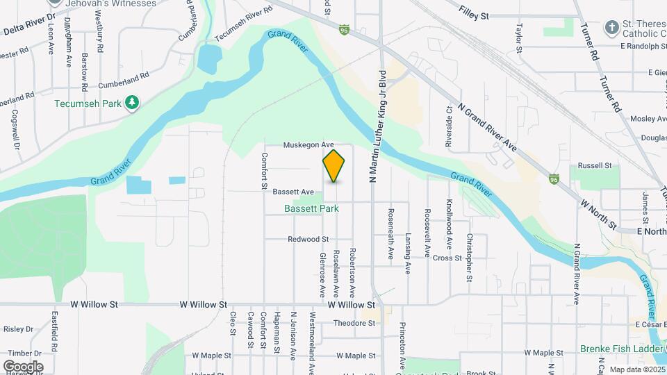 1621 Roselawn Ave Map and Location Details