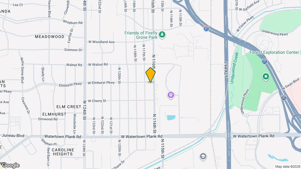 11611 W Elmhurst Pky, Unit Upper Mapa y Detalles de la Ubicación