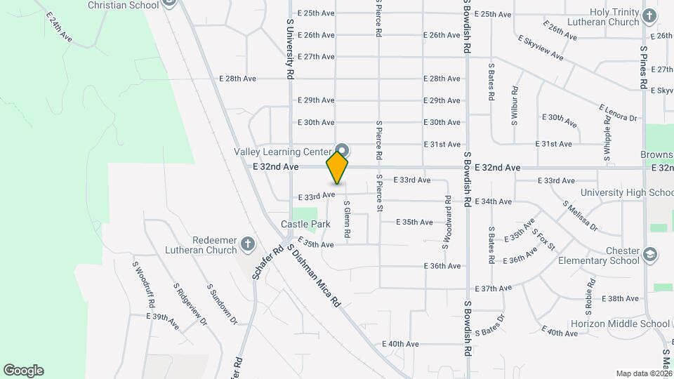 10905 E 33rd Ave Mapa y Detalles de la Ubicación