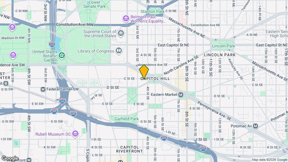 323 C St SE, Unit Basement Studio Mapa y Detalles de la Ubicación