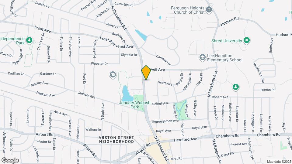 724 N Florissant Rd Map and Location Details