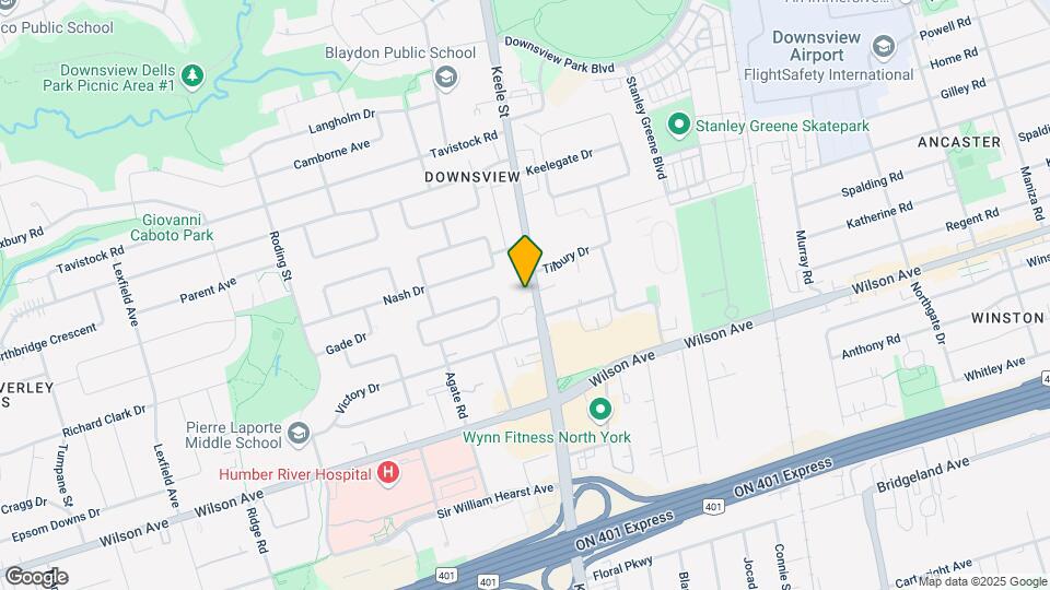 2818 Keele St Map and Location Details