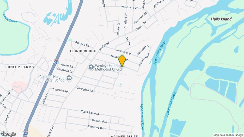 1301 Canterbury Ln Map and Location Details