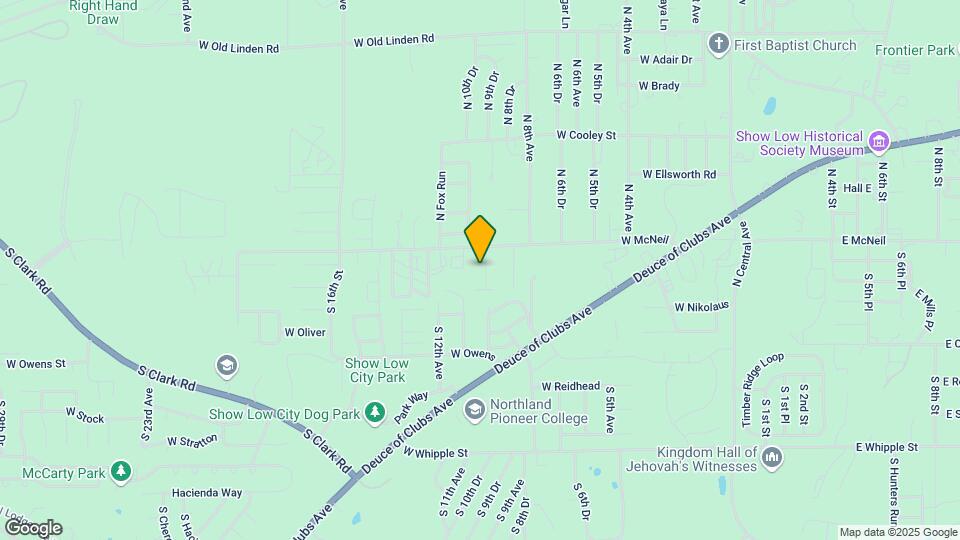 Ponderosa Park Apartments Map and Location Details
