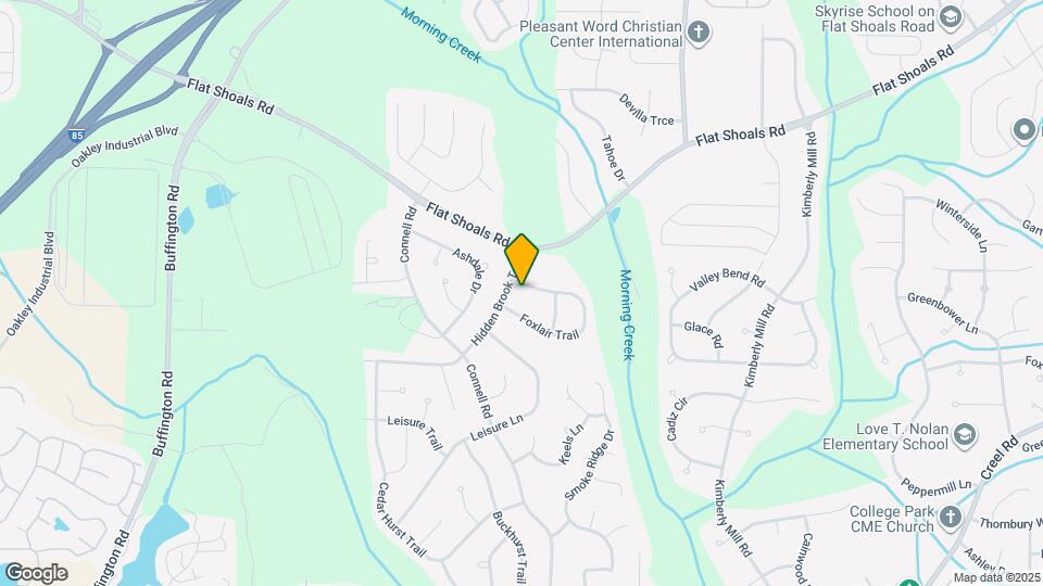 2555 Foxlair Trail Map and Location Details