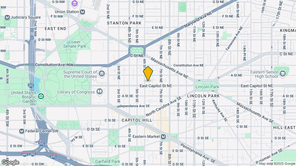 610 E Capitol St NE Mapa y Detalles de la Ubicación