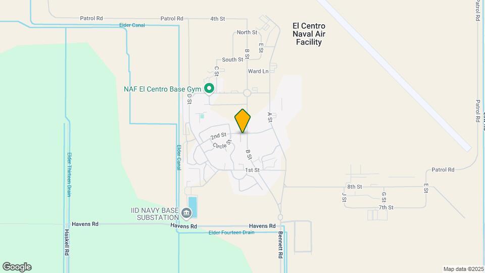 El Centro (NAF) Map and Location Details