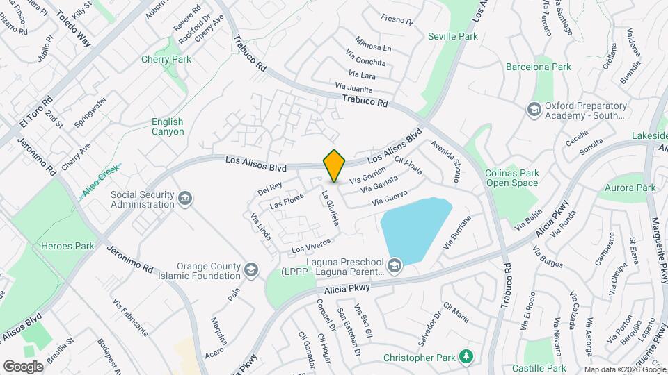 23201 Vía Mirlo Map and Location Details