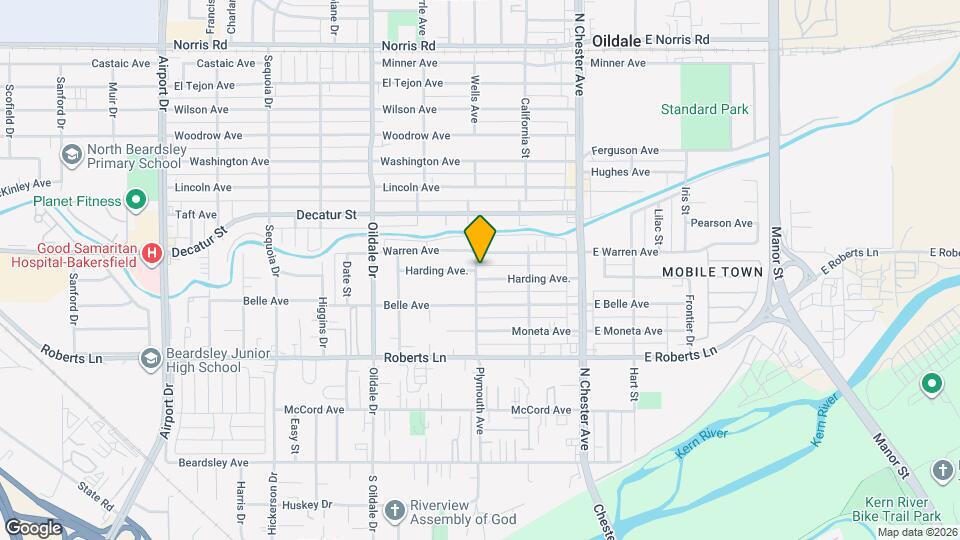 222 Harding Ave. Map and Location Details