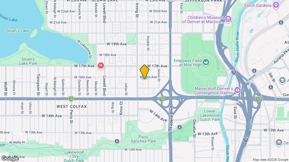 1579 Hooker St Map and Location Details