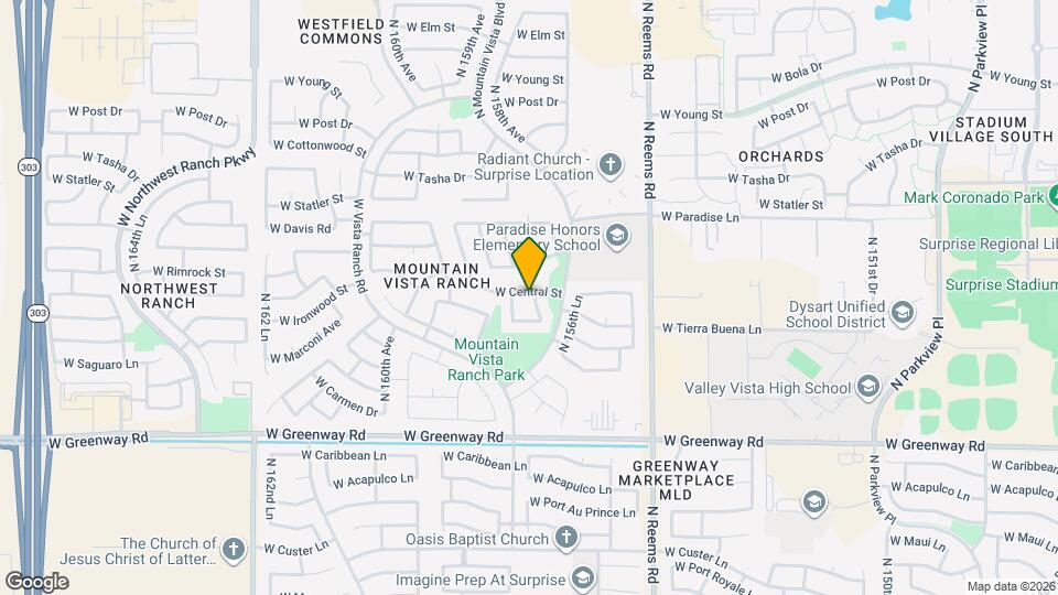 16148 N 157th Dr Map and Location Details