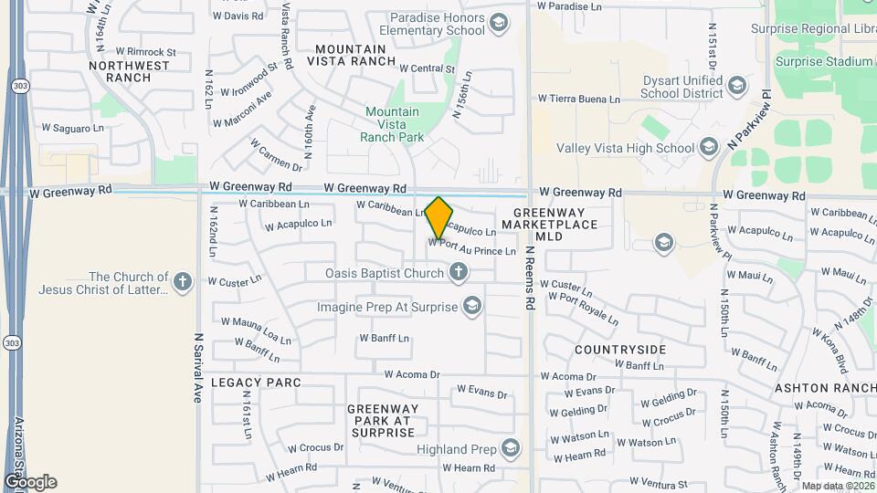 15667 W Port Au Prince Ln Map and Location Details