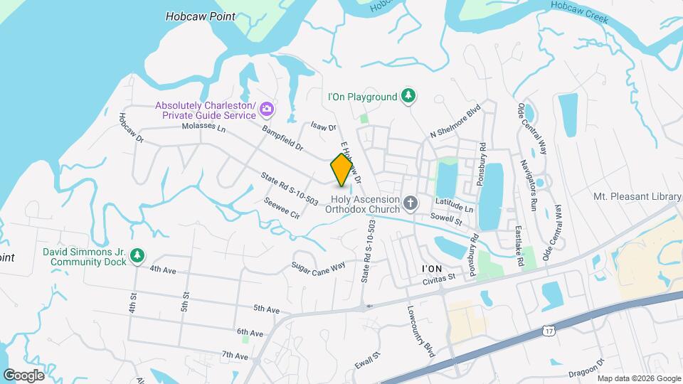 426 Hobcaw Dr Map and Location Details