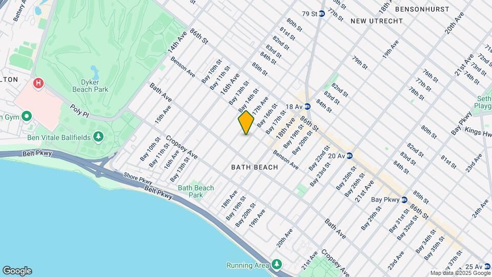 8726 Bay 16th St Map and Location Details