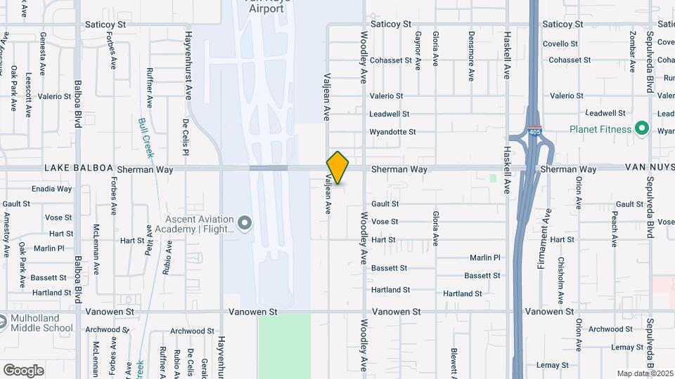 7124-7134 Valjean Ave Map and Location Details