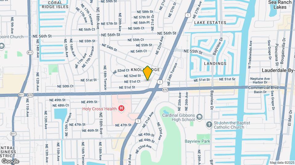 2190 NE 51st Ct Map and Location Details