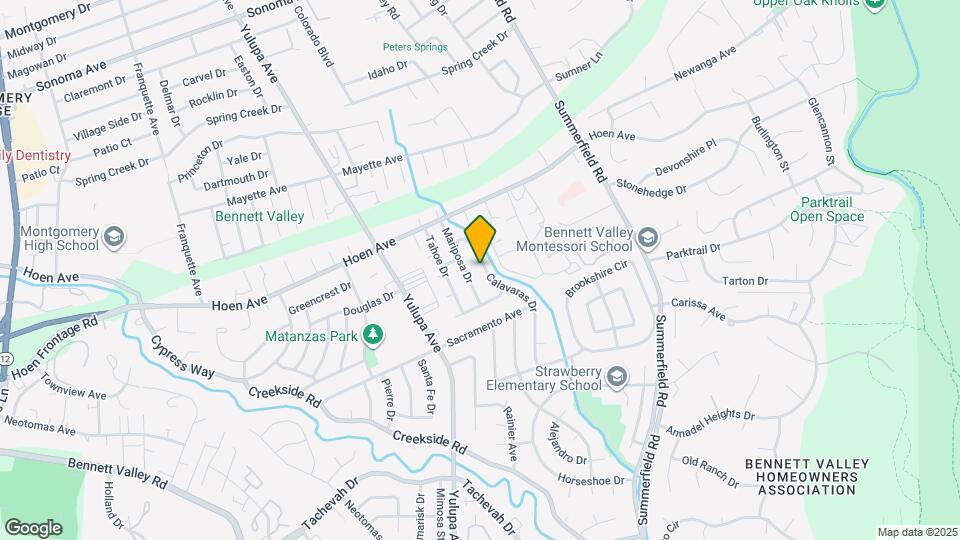 1723 Calavaras Dr Map and Location Details