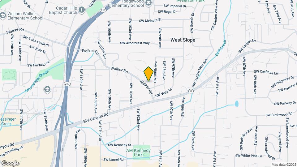 10095 SW Walker Rd Map and Location Details