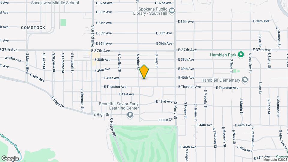 1018 E 40th Ave Map and Location Details