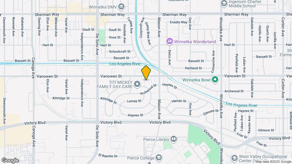 6744 Cozycroft Ave Map and Location Details