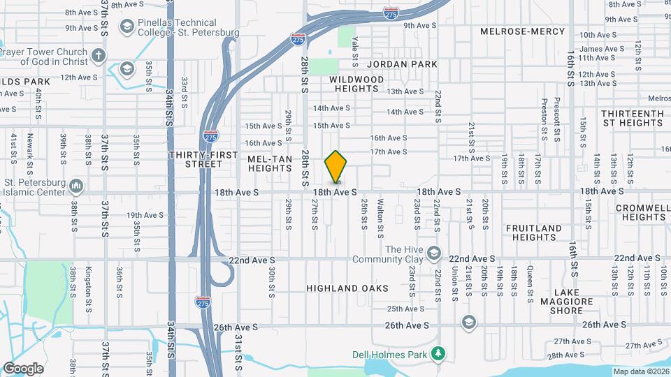 2601 18th Ave S Map and Location Details