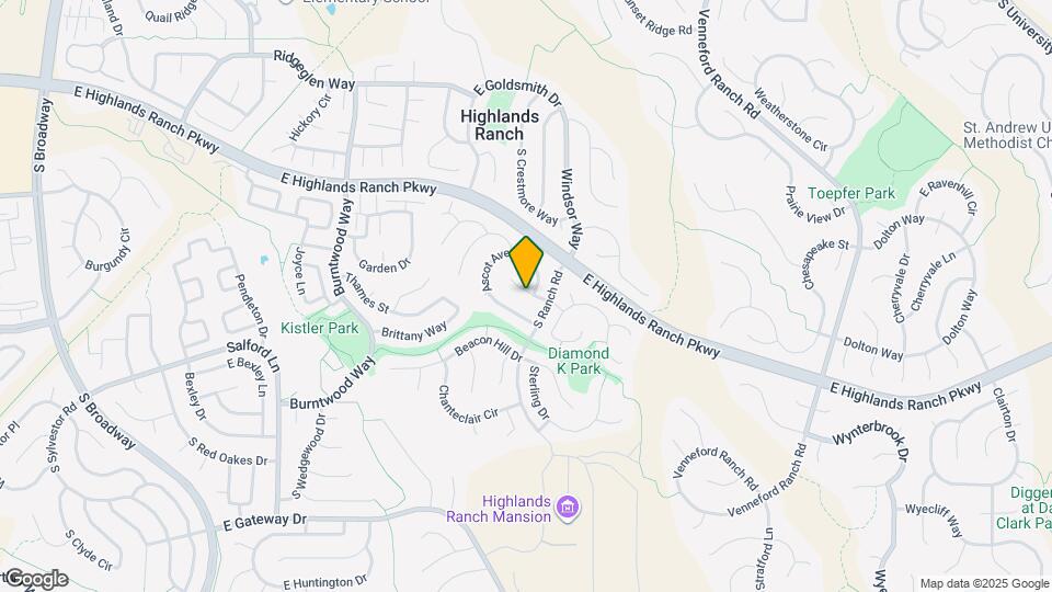 1350 Knollwood Way Map and Location Details