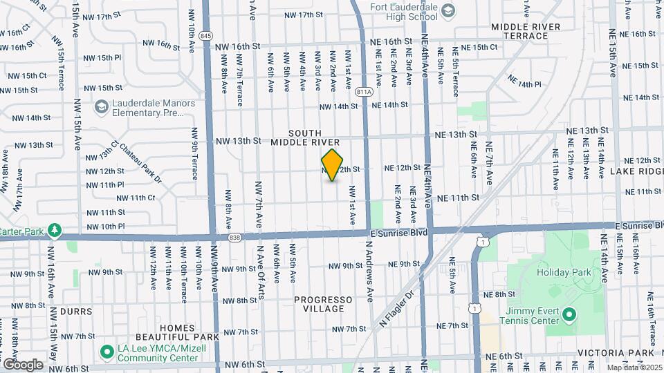 1125 NW 2nd Ave Map and Location Details