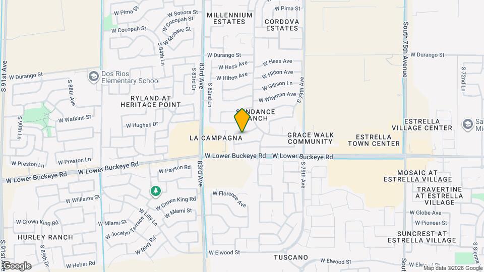 8133 W Magnolia St Map and Location Details