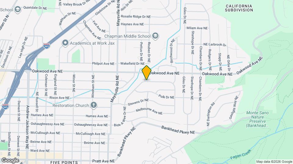 2204 Bide a Wee Dr NE Map and Location Details