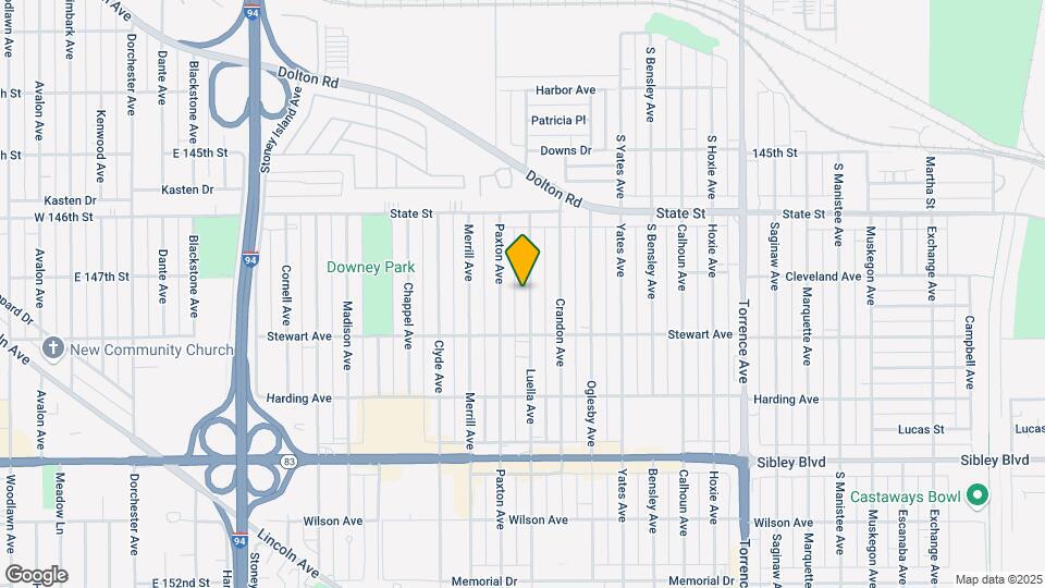 332 S Luella Ave Mapa y Detalles de la Ubicación