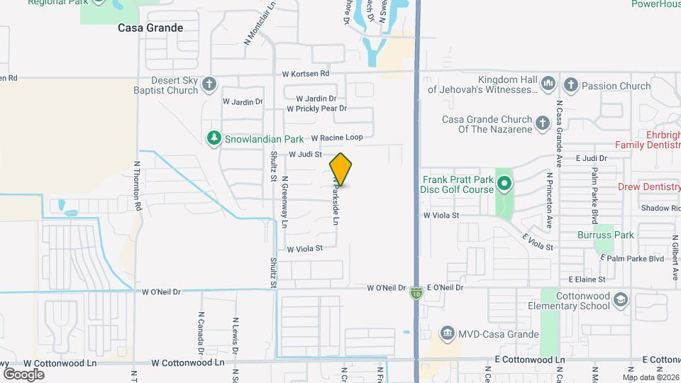 1836 N Parkside Ln Map and Location Details