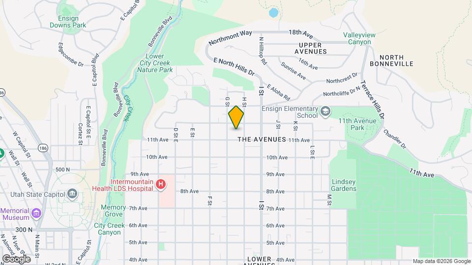 527 E 11th Ave Mapa y Detalles de la Ubicación