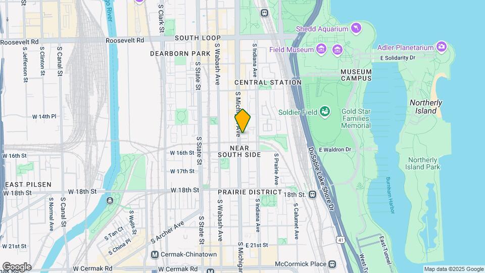 1525 S Michigan Ave, Unit 303 Map and Location Details