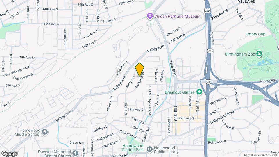 1640 Beckham Dr Map and Location Details