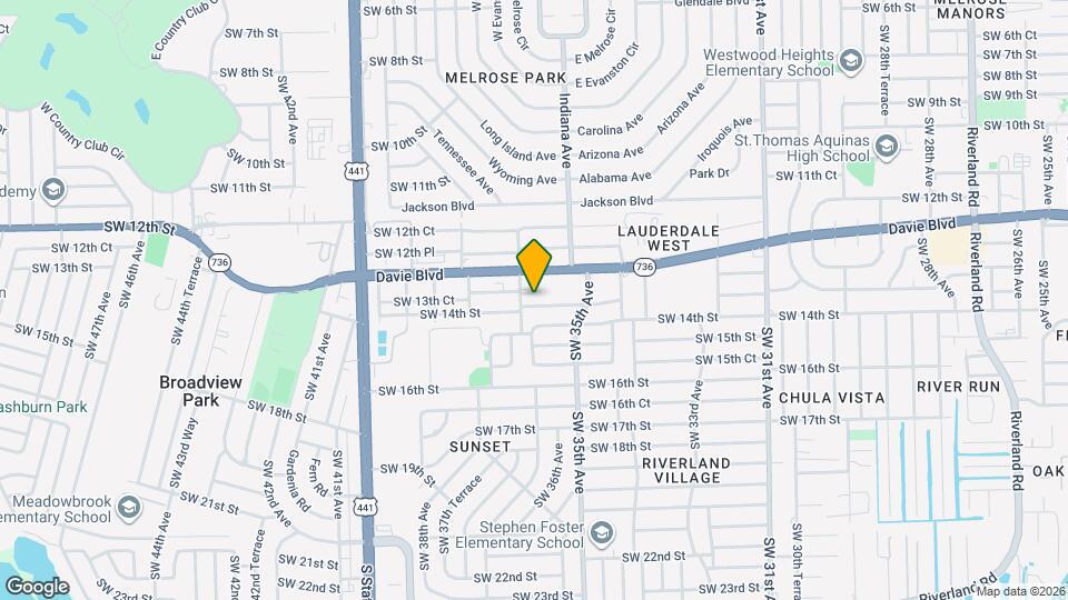 3581 SW 13th Ct Map and Location Details