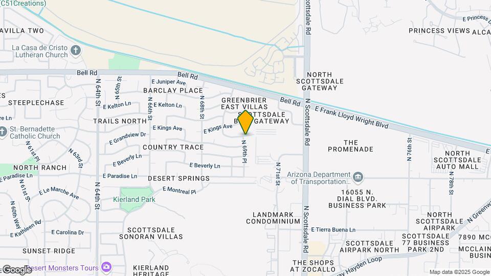 6909 E Kathleen Rd Map and Location Details