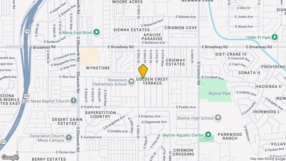 616 S 96th Pl Map and Location Details