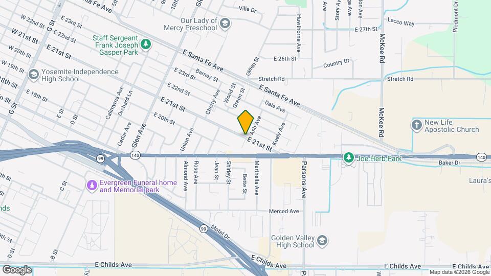 1578 E 21st St Map and Location Details