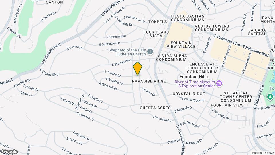 12852 N Mountainside Dr Map and Location Details