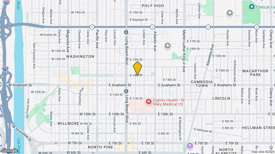 1352 Elm Ave Mapa y Detalles de la Ubicación