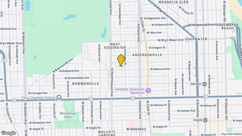 1716 W Balmoral Ave Mapa y Detalles de la Ubicación