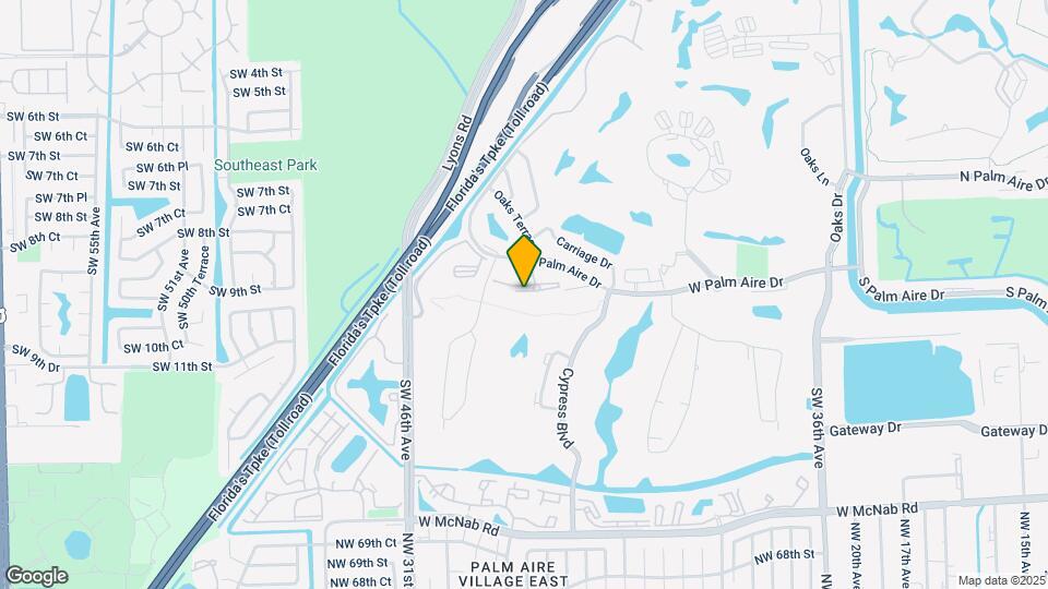 4112 W Palm Aire Dr, Unit 122B Map and Location Details