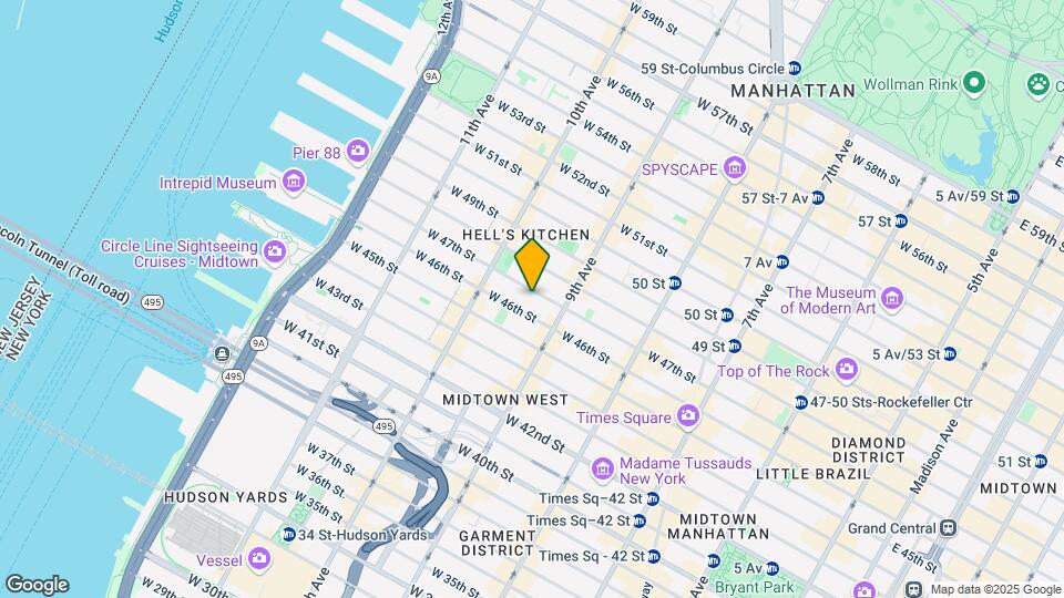 426 W 47th St Mapa y Detalles de la Ubicación