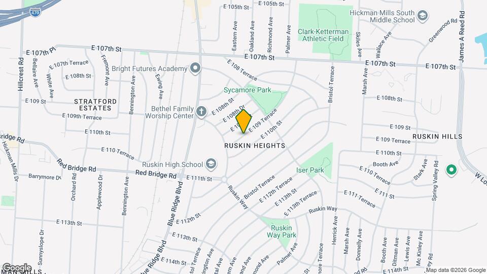 7315 E 109 Terrace Map and Location Details