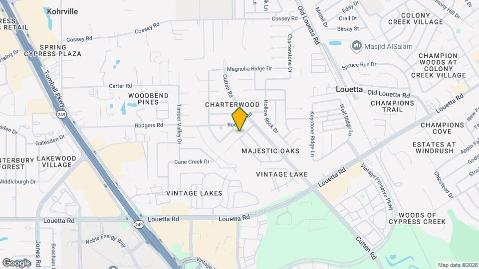 9542 Cane Creek Dr Map and Location Details