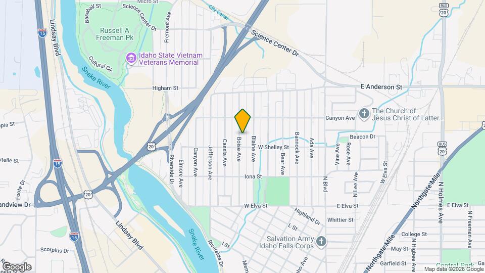 1134 Boise Ave Map and Location Details