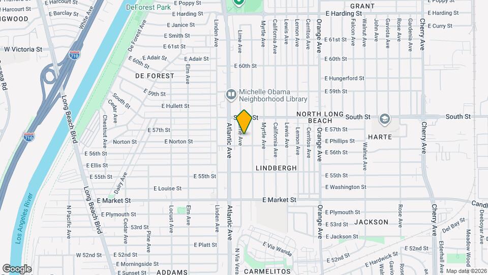 5628 Lime Ave Map and Location Details